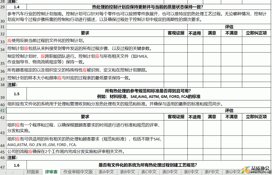 CQI-9第四版本-中文版