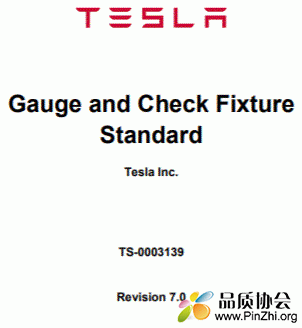 Telsa Gauge and Check Fixture Standard