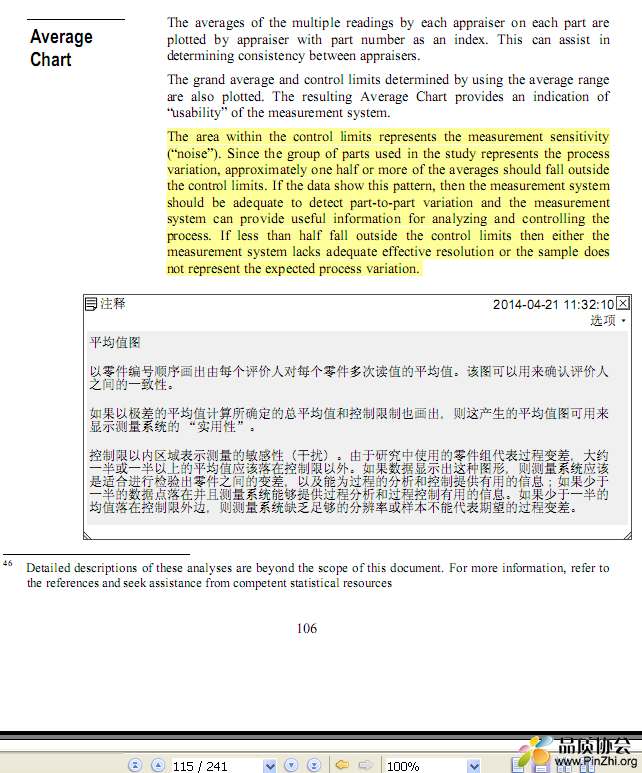 均值图管控要求