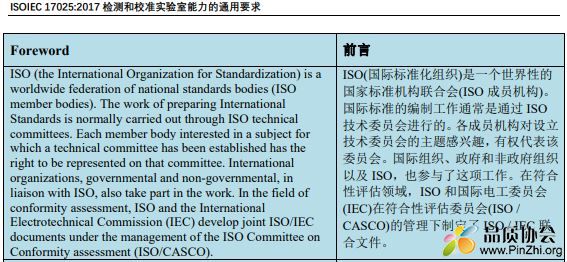 ISO17025:2017《检测和校准实验室能力的通用要求》中英文对照