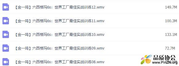 金一鸣6sigma实践—世界最佳企业的实践