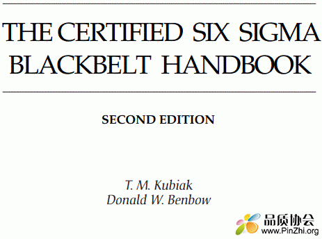 THE CERTIFIED SIX SIGMA BLACKBELT HANDBOOK 