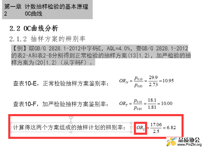 OR的辨别率