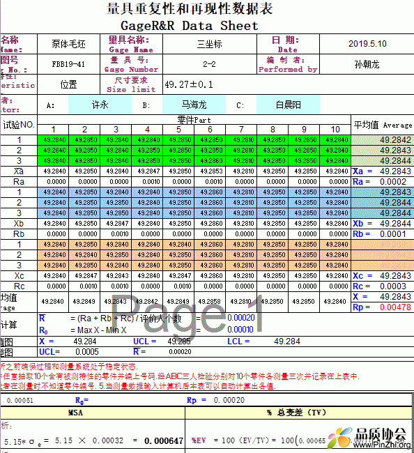 测量系统分析