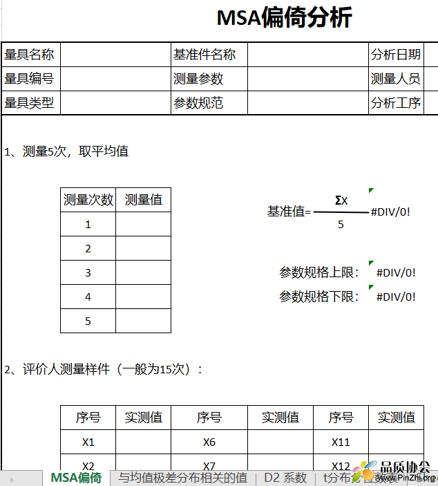 MSA偏倚