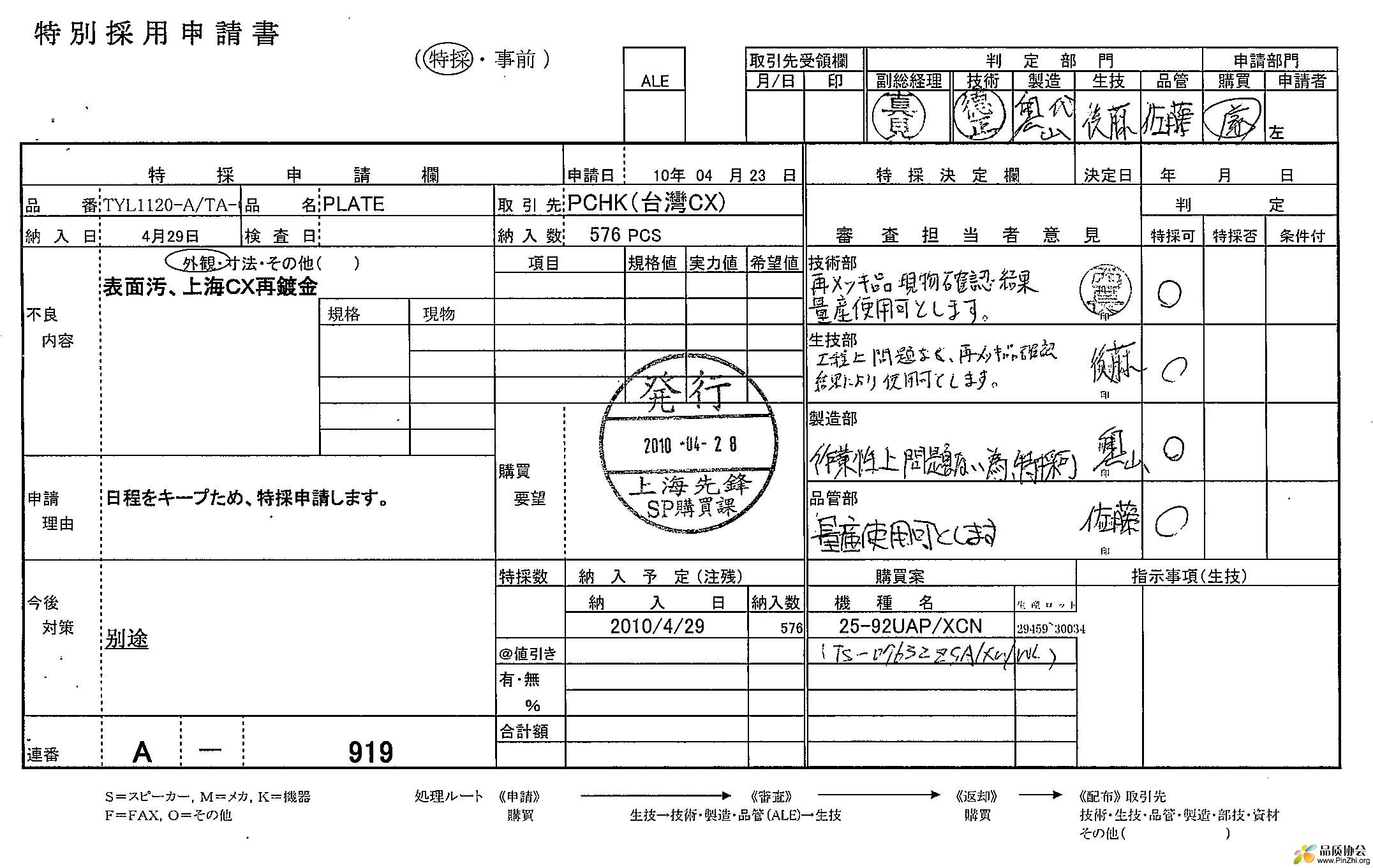 特别采用