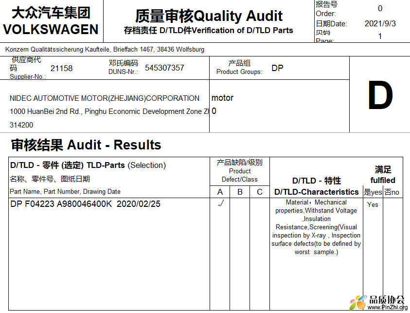 质量审核Quality Audit