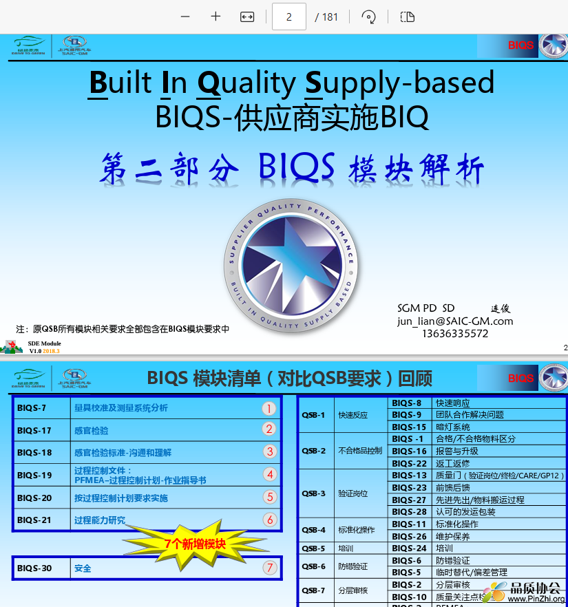 BIQS培训资料