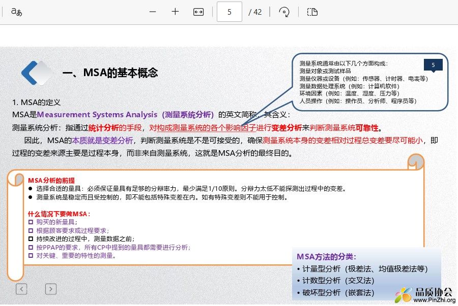 MSA的基本概念