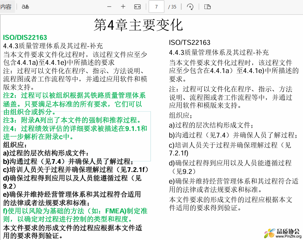 ISO22163-2023版与2017版变动讲解分享