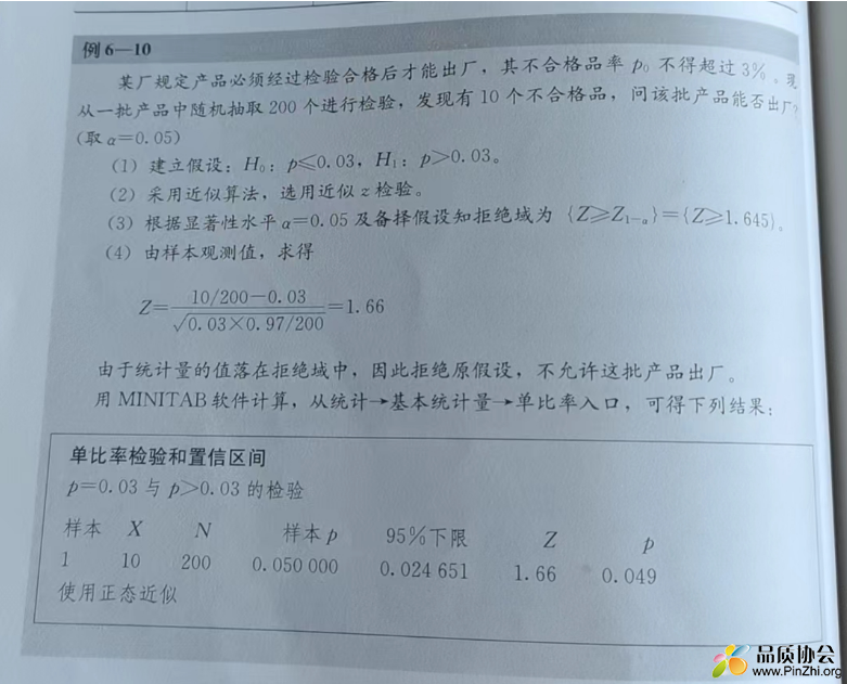 黑带教材单比率假设检验例题.png